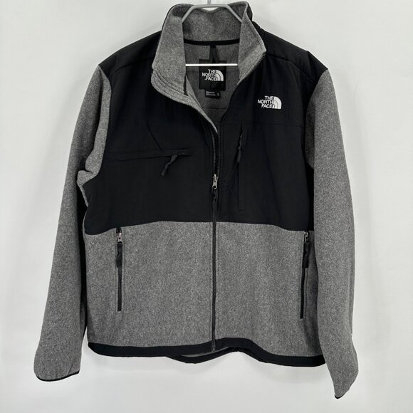 The North Face Denali Fleece Full Zip Jacket sz XL in TNF Medium Grey Heather - Picture 1 of 16